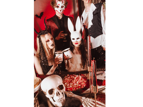 Coarne de diavol negru cu tul - 30x76 cm - 1 buc.