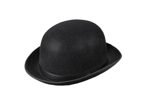 Pălărie bowler neagră - 1 buc.