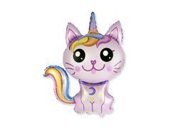 Balon cu folie roz Magic Cat - 85 cm - 1 buc.
