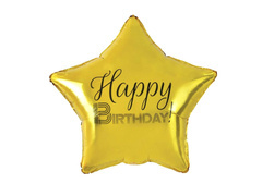 Balon cu steluță aurie - 48 cm - 1 buc.