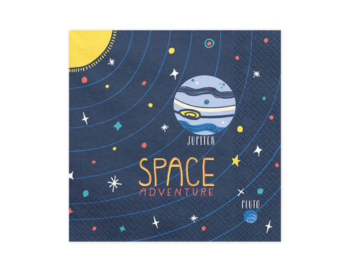 Set de hârtie cu tema Cosmos - 44 de bucăți.