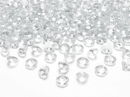 Confetti diamant - transparent - 12 mm - 100 buc.