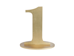 Decorațiuni de masă numărul unu auriu - 1 buc.