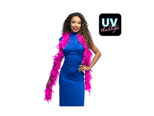 Eșarfă pană BOA - UV roz - 180 cm