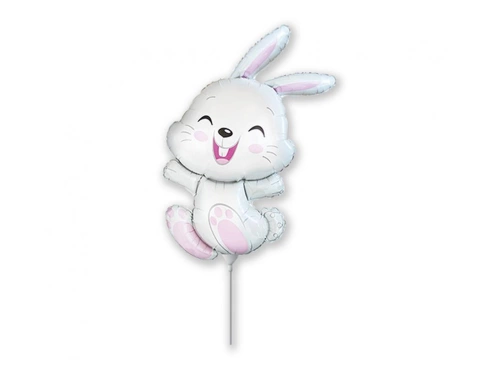 Balon din folie Bunny stick - 35 cm - 1 buc.