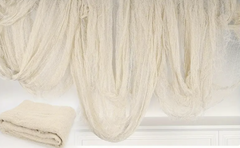 Halloween cremă net - 76 x 300 cm - 1 buc.