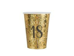 Cupe pentru a 18-a aniversare 18 Sparkling - 250 ml - 10 buc.