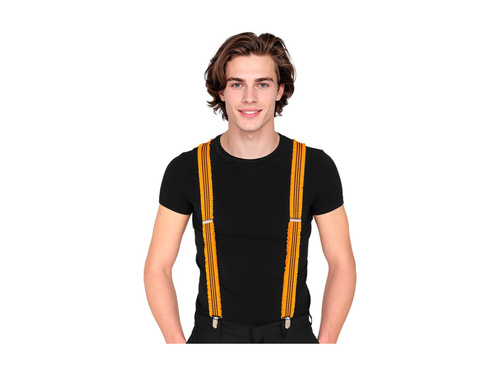 Bretele portocalii neon cu volane