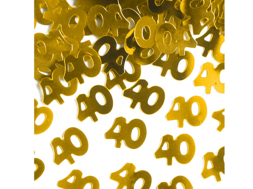 Confetti auriu pentru a 40-a aniversare - 15 g