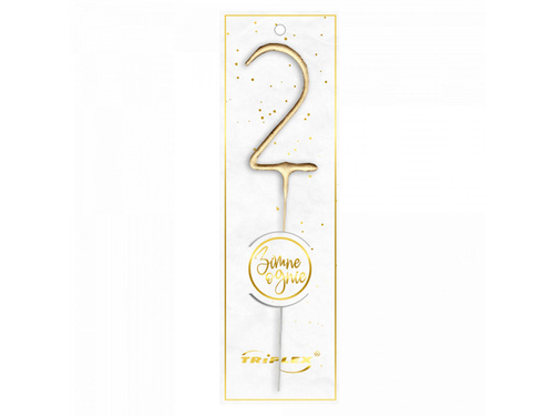 Foc rece numărul 2 aur - 1 buc.