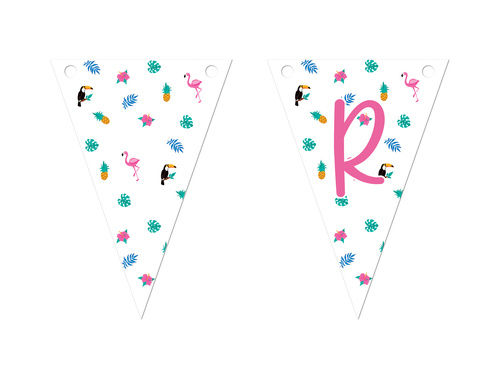 Banner pavilion Aloha Party - 500 cm - 14 buc.