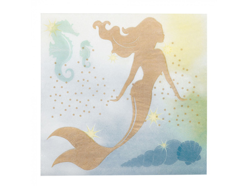 Șervețele de ziua sirenei - 33 cm - 20 buc.