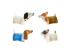 Rozete de hârtie Doggies - 4 buc.