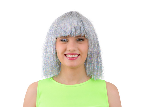 Peruca argintie pentru femei - 1 buc.