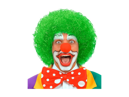 Verde clovn peruca afro păr