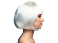 Peruca retro albă - 1 buc.