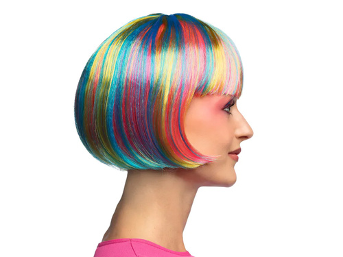 Peruca Rainbow bob - 1 buc.