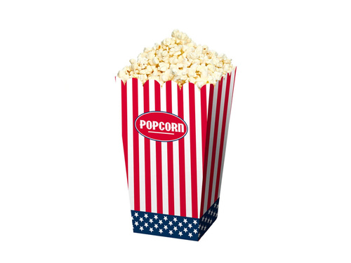 Cutii de popcorn cu steagul SUA - 4 buc.