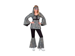 Costum disco din anii '70 - valuri argintii