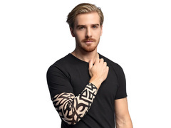 Tatuaj tribal cu mânecă - 1 buc.