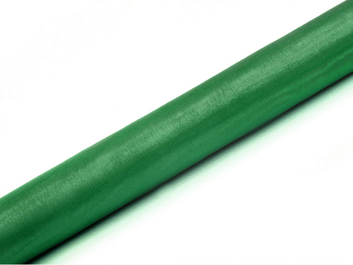 Organza uni - verde smarald - 36 cm x 9 metri