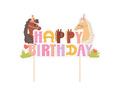 Topper pentru cai Happy Birthday - 14 cm - 1 buc.