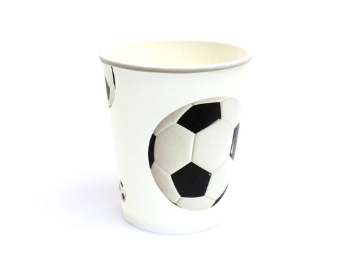 Pahare de hârtie Fotbal - 250 ml - 6 buc.