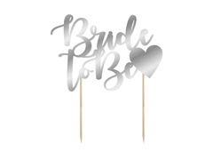 Topper pentru tort Bride To Be - 14 cm