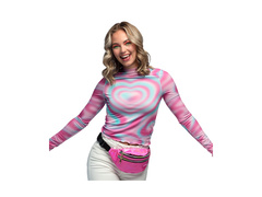 Săculeț holografic roz pentru șolduri