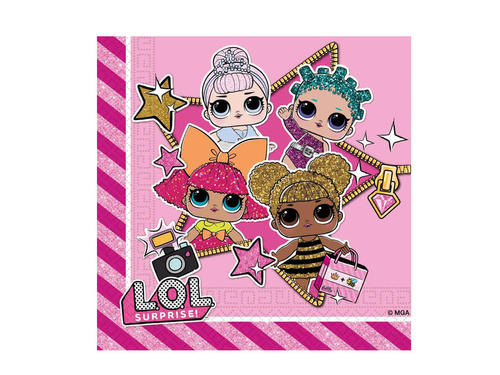 Șervețele LOL Surprise - 33 cm - 20 buc. - 73g