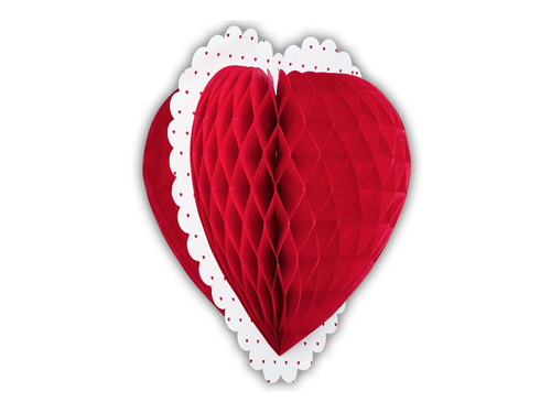 Rozeta decorativă Inimă - 25 cm - 1 buc.