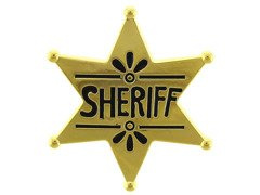 Insignă Gold Sheriff's Star - 1 buc.