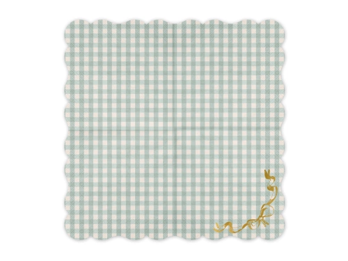 Șervețele de hârtie în carouri - 33 x 33 cm - 12 buc.
