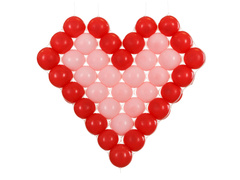 Plasă pentru baloane - inimă - 63x58 cm - 1 buc.