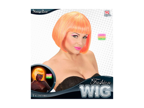 Valentina peruca neon roz și galben - mix
