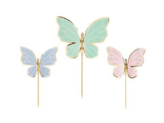 Toppere de tort fluture - 9 buc.