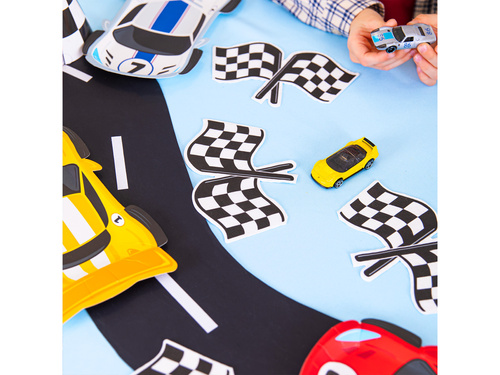 Șervețele aniversare Racing Flags - 17,5 x 11,3 cm - 12 buc.