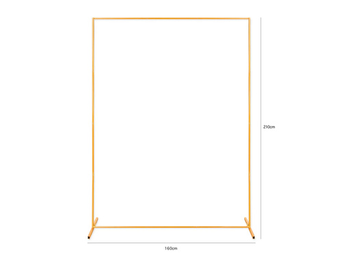Rama dreptunghiulară pentru baloane aurii - 160 x 210 cm - 1 buc.