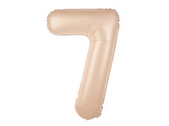 Balon folie caramel cifra 7 - 100 cm - 1 buc.