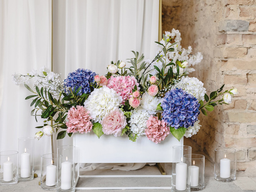 Tub de sticlă pentru lumânări - 10x23cm - 1 buc.