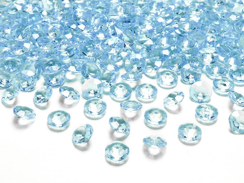 Confetti diamant - turcoaz - 12 mm - 100 buc.