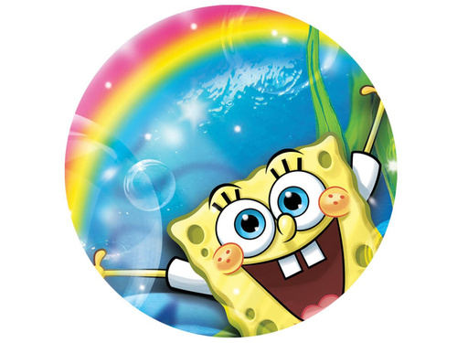 Plăcuță decorativă pentru tort Spongebob - 20 cm