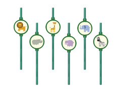 Paie pentru ziua de naștere Safari - 6 buc.