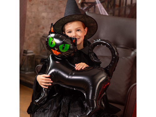 Black Kitten balon de folie în picioare - 62 x 65 cm - 1 buc.