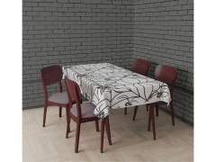 Față de masă albă Pânză de păianjen - 135x270 cm - 1 buc.