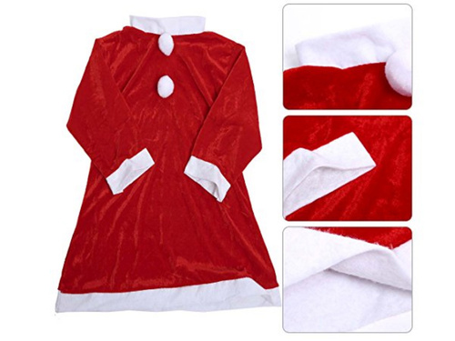 Costum Mos Craciun pentru fete - 1 buc.