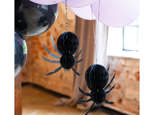 Rozeta de agățat decorațiune Spider pentru Halloween - 2 buc.