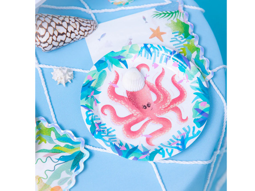 Farfurii aniversare Ocean - 18 cm - 6 buc.