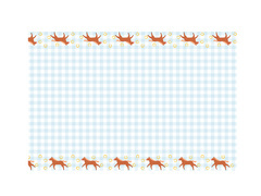 Pânză de masă aniversară Cai - 120 x 180 cm - 1 buc.