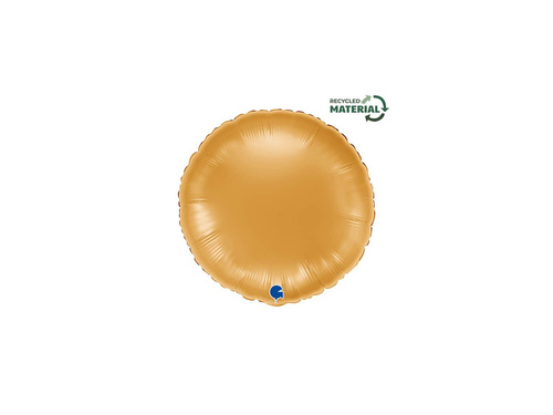 Balon rotund din folie aurie - 14" - 1 buc.